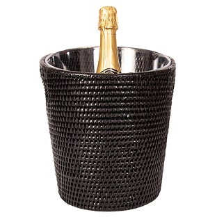 Artifacts Trading Company Rattan Champagne Bucket With Acrylic Insert